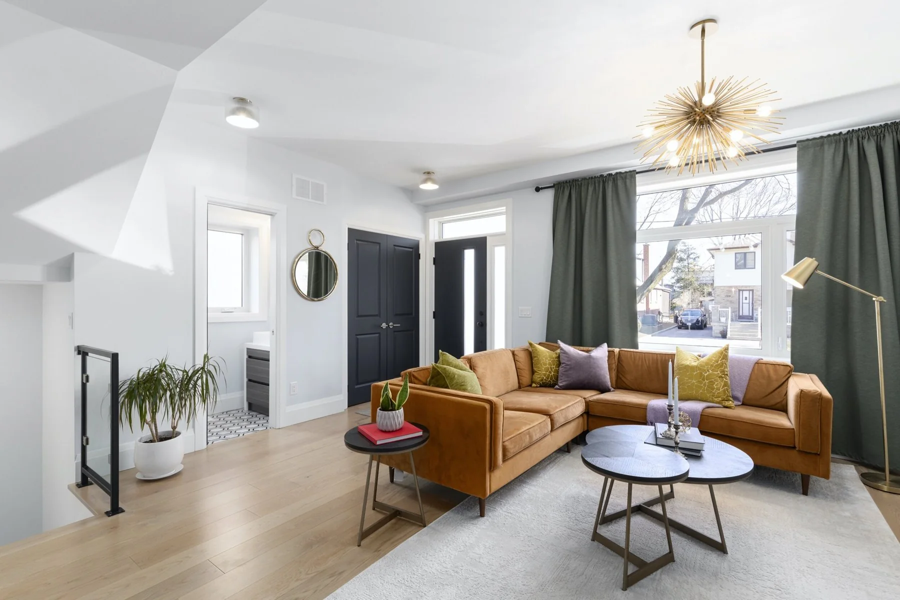 Sunlit living room